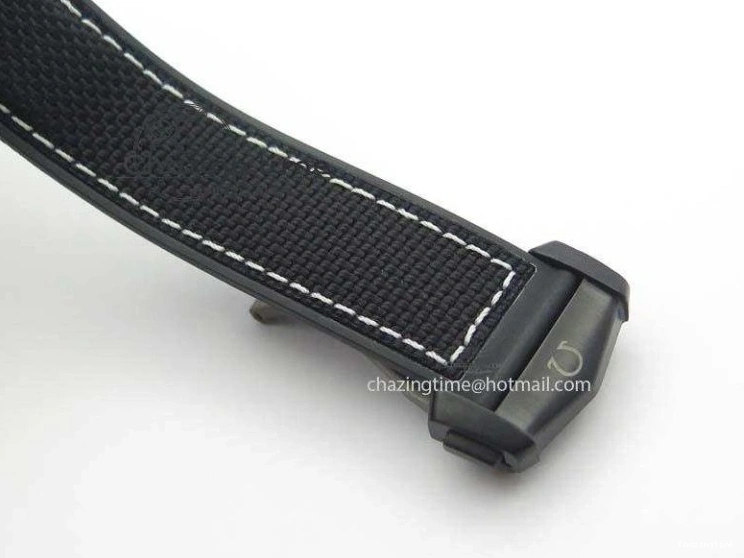 0427 Planet Ocean 45mm GMT DLC JHF Best Edition Black Dial On Rubber Strap A Durable 8194